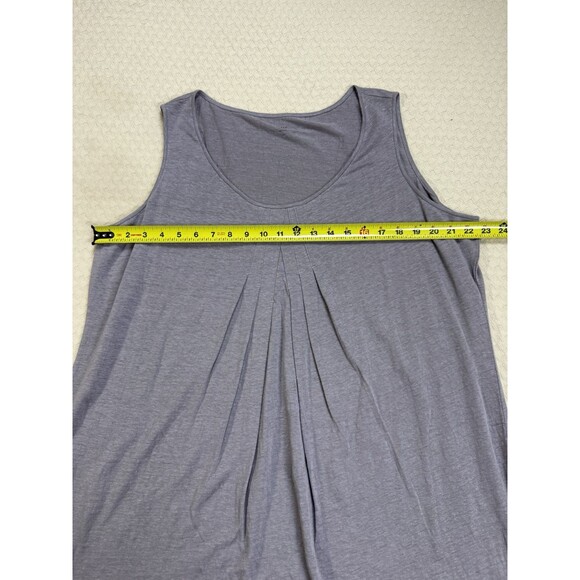 EILEEN FISHER Linen Sleeveless Tunic Top Scoop Neck Lagenlook Taupe Size 1x - Picture 8 of 9